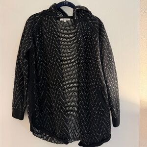 Madewell Oversized Striped Knit Cardigan with Hood